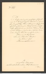 k.k. naturhistorisches Hofmuseum, Intendanzakten 1885-1896 (Hauer), Aktenzahl Z.525.a/1889, Seite 1